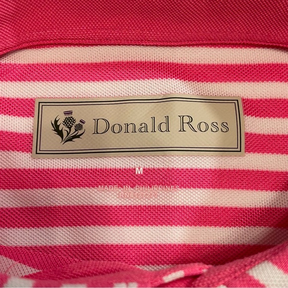 Donald Ross Striped Polo Shirt. - Picture 5 of 5